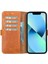 Apple iPhone 13 Pro Max Uyumlu Deri Cüzdanlı Kılıf Karamel 5