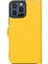 Apple iPhone 13 Pro Max Uyumlu Deri Cüzdanlı Kılıf Limon Sarı 3