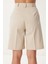 Cepli Bermuda Dokuma Şort LFK0015 Krem 6