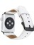 Apple Watch Uyumlu Deri Kordon 42-44-45MM F3 Beyaz 2
