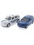 2'li Metal Yarış Arabası Seti Beyaz Suvlu 2