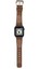 Apple Watch Uyumlu Deri Kordon Vigo 42-44-45MM G2 Kahve 3
