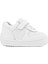 Bob Hakiki Deri Beyaz Barefoot Beyaz Tabanlı Cırtlı Bebek Sneaker Ayakkabı 1