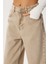 Kesik Paça Baggy Jean P0291 LRI0030 Bej 4