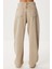 Kesik Paça Baggy Jean P0291 LRI0030 Bej 5