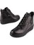 Modern Sade Yumuşak Ortopedik Taban Bot Siyah 3522 2