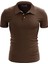 %100 Pamuk Polo T-Shirt Impero Kahverengi 1
