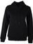 26KL71S95003 Siyah Kadın Sweatshirt 3 Ip Şardonlu Kapşonlu Fermuarlı Kangru 1