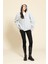 Oversize Fermuarlı Cepli Gri Sweatshirt 6