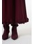 Güpür Detaylı Etek Takım Bordo 38004 3