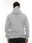 Erkek Açık Gri Standart Fit Normal Kesim Içi Polarlı Tam Fermuarlı Kapüşonlu Pamuklu Sweatshirt 4