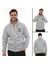 Erkek Açık Gri Standart Fit Normal Kesim Içi Polarlı Tam Fermuarlı Kapüşonlu Pamuklu Sweatshirt 5