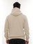 Erkek Bej Standart Fit Normal Kesim Içi Polarlı Tam Fermuarlı Kapüşonlu Pamuklu Sweatshirt 4