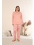 Sandy Soft Termal Kumaş Büyük Beden Kışlık Kadın Pijama Takımı 1300 2