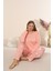 Sandy Soft Termal Kumaş Büyük Beden Kışlık Kadın Pijama Takımı 1300 4