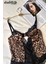 Leopar Desenli Dantelli Balenli Kapsız Transparan String Bodysuit 2
