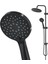 | Valtemo Fonksiyonlu, Yuvarlak, Butonlu Sistem, Siyah Duş Seti Nobel 3