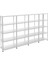 5 Katlı 4'lü Galvaniz Çelik Raf - Depo, Arşiv, Kiler, Dosya, Market Rafı 43X93 CM-300 Cm-1.50 mm 2