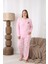 Şardonlu Interlok Kumaş Büyük Beden Kışlık Kadın Pijama Takımı 1160 2