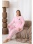 Şardonlu Interlok Kumaş Büyük Beden Kışlık Kadın Pijama Takımı 1160 4