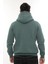Erkek Petrol Standart Fit Normal Kesim Içi Polarlı Tam Fermuarlı Kapüşonlu Pamuklu Sweatshirt 3