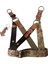 Köpek Göğüs Tasması Orta Irk Ayarlamalı Kolon Kordon Deri Başlı Dog Harness Kamuflaj & Siyah 6