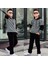 Erkek Çocuk Kapüşonlü Sweatshirt - Kadife Pantolon Full Likra Kışlık Alt Üst 2'li Takım - Bayramlık 1