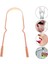 Bakır Oil Pulling Yağ Çekme Dil Plak Temizleme Aleti Dil Fırçası Sıyırıcı Dil Kaşığı (5047) 1