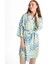 Lcw Dream Ekru Şal Yaka Desenli Saten Kadın Sabahlık 2