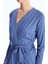Lcw Dream Mavi Şal Yaka Düz Uzun Kollu Kadın Sabahlık 3