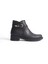 Almıla Fermuarlı Lastikli Ortopedik Taban Topuklu Kadın Bot Cst - Siyah 6