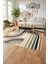 Modern Iskandinav Çizgili Halı | Makinede Yıkanabilir & Robot Süpürge Uyumlu Zemin Halısı 5