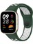 Xiaomi Redmi Watch 3 Spor Delikli Kordon - Haki Yeşil-Beyaz 1