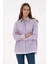 Kadın Lila Gömlek Desenli 50316369-VR245 3