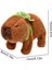 Kapibara Yürüyen Müzikli Peluş Oyuncak Yeşil Sulufat Capybara Vik Vik Müzikli Işıklı 4