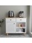 Ares Kahve Köşesi Dolabı - Soft Beyaz Çok Amaçlı Ahşap Dolap - Şık ve Modern Mutfak/dekorasyon Ürünü 1