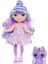 Rainbow High Littles Gökkuşağı Perisi Amethyst Willow Bebek Seti Kanatlı Mor Oyuncak - 14 cm 3