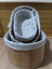 Orjinal Bambu Oval Kirli Sepeti ve Bambu 3 Lü Organizer (Sabunluk Havlu Kozmetik Saklama ) 4