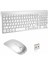 Kablosuz Klavye Mouse Seti Beyaz Q Klavye Tüm Cihazlara Uyumlu 3