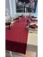 Keten Dokulu Şarabi Bordo Runner (Peçetesiz) 3