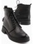 Karol Hakiki Deri Siyah Bağcıklı Kadın Bot 1