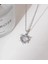 316L Çelik Zincir Gümüş Renk Kalp Model Kadın Kolye 3