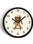 Kaykay Yapan Köpek Tasarımı Modern Duvar Saati - Çocuk Odası Duvar Saati - 25CM - Önü Camlı 1