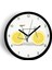 Limon Bisikleti Modern Tasarım Mutfak Duvar Saati - 42CM - Önü Camlı Siyah Kasa - Sessiz Mekanizma 1