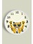 Güneş Gözlüklü Sevimli Kaplan Çocuk Odası Modern Duvar Saati - 25CM - Önü Camlı Beyaz Kasa 1