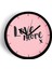 ' Love More '' Yazıllı Modern Tasarım Duvar Saati - 25CM - Önü Camlı Siyah Kasa - Sessiz Mekanizma 1