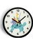 Sevimli Hayvanlar Modern Tasarım Çocuk Odası Duvar Saati - 25CM - Önü Camlı Siyah Kasa 1