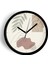 Soyut - Bohem - Geometrik Temalı Modern Duvar Saati - 25CM - Önü Camlı Siyah Kasa - Sessiz Mekanizma 1