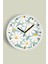 Soyut Papatya Modern Duvar Saati - 25CM - Önü Camlı Beyaz Kasa - Sessiz Mekanizma 1