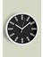 Siyah Modern Duvar Saati - 25CM - Önü Camlı Beyaz Kasa - Sessiz Mekanizma 1